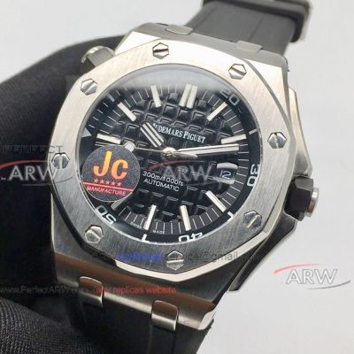 Perfect Replica Audemars Piguet Royal Oak Offshore Diver Black Watch Swiss Quality